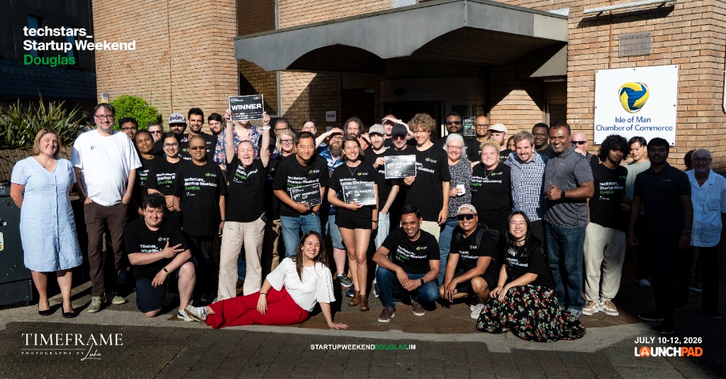 Team group photo outside Launchpad